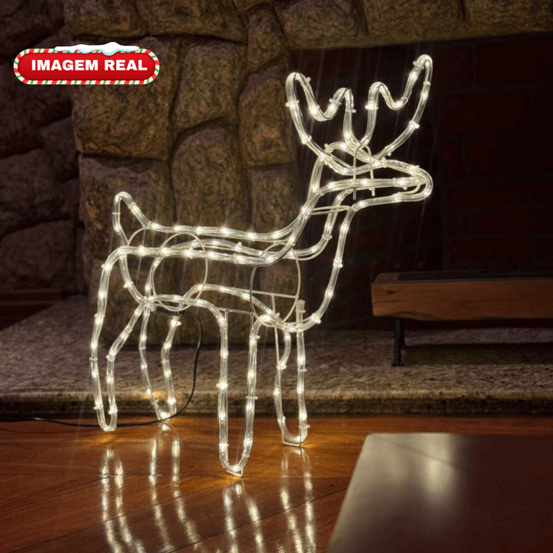 Rena de Natal Iluminada com 112 LEDs